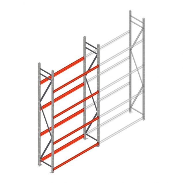 Reifenregal Weitspann AR 3000x1610x500mm (hxbxt) 4 Ebenen Anfangsregal