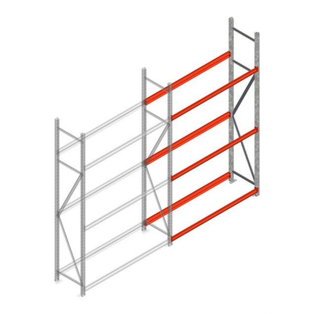 Reifenregal Weitspann AR 2500x1610x500mm (hxbxt) 3 Ebenen Anbauregal