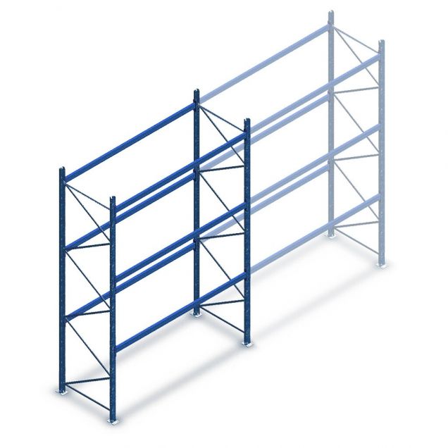 Gebrauchtes Stow Palettenregal 5000x3600x1100mm (hxbxt) 3 Niveaus Anfangsregal