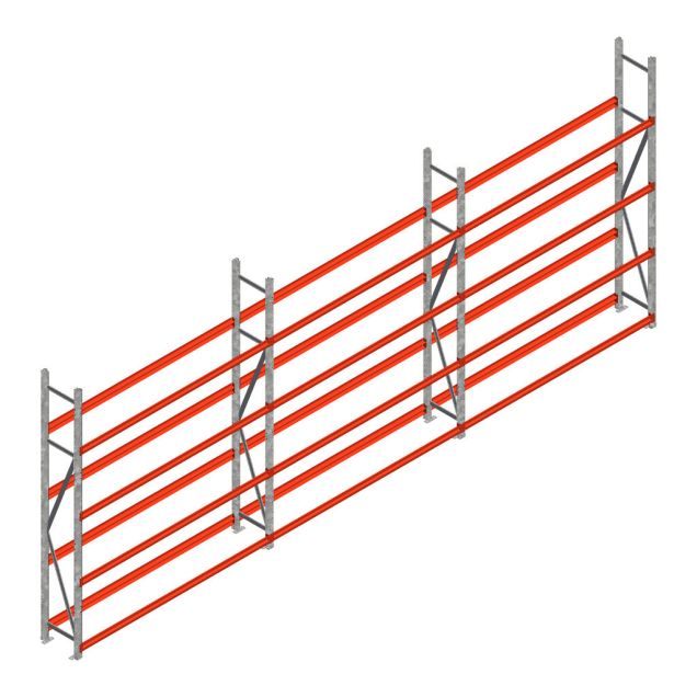 Vorteilsreihe Reifenregal Weitspann AR 2500x6230x400 mm (HxBxT) 3 Ebenen