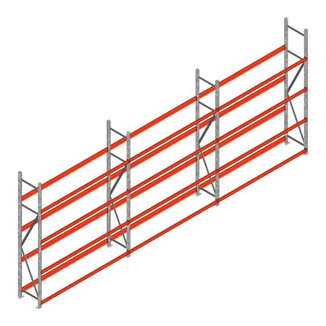 Vorteilsreihe Reifenregal Weitspann AR 2500x6230x400mm (hxbxt) 4 Ebenen