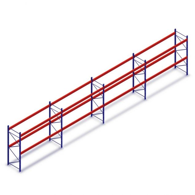 Vorteilsreihe gebrauchte Esmena Palettenregal 2700x11175x1100mm (hxbxt) 2 Ebenen