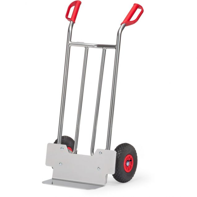 Aluminium-Sackkarre 150 kg 1150 mm mit Luftreifen, 150 mm Schaufel