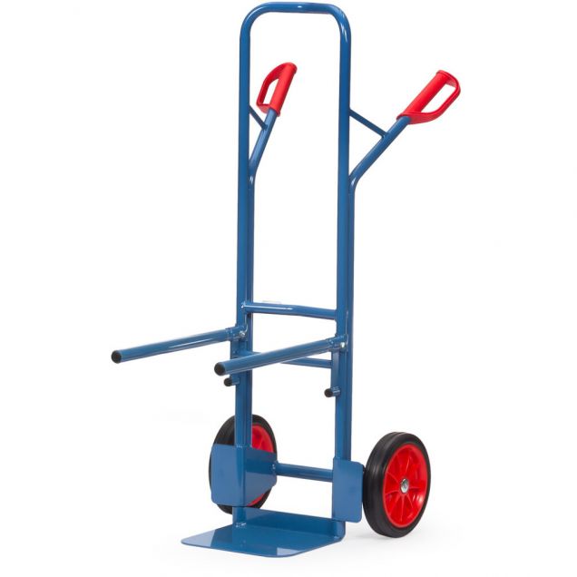 Stuhl-Sackkarre 300 kg 1300 mm mit Gummireifen und festen Kragarmen