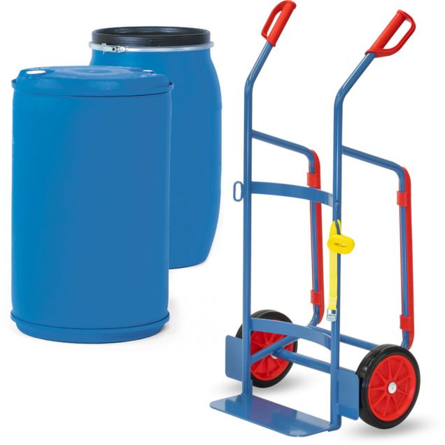 Fasskarre 250 kg 1300 mm mit Gummirädern