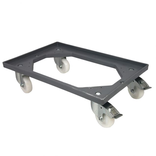 Eurobakken Rollplatte 250 kg mit Bremse grau