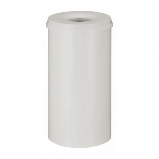 Flammenlöschender Abfallbehälter 50 Liter grau