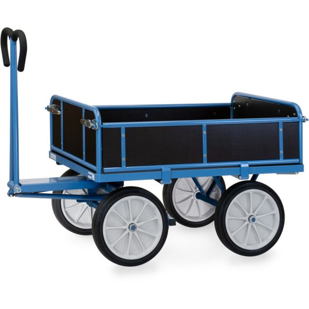 Handwagen mit Holzwänden 1200x800x1190 mm (lxbxh) 1000 kg