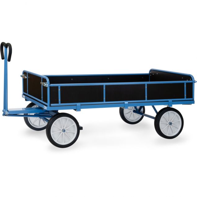 Handwagen mit Holzplatten 2000x1000x1190 mm (lxbxh) 1250 kg