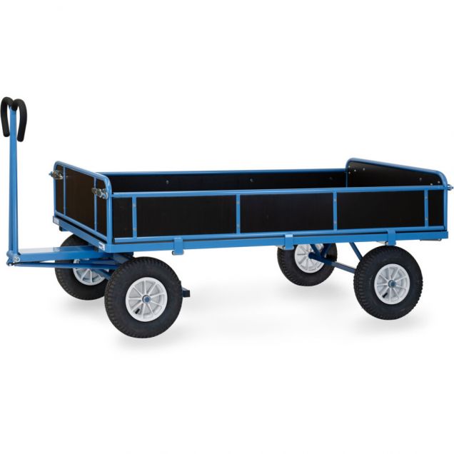 Handwagen mit Holzwänden 2000x1000x1200 mm (lxbxh) 1250 kg