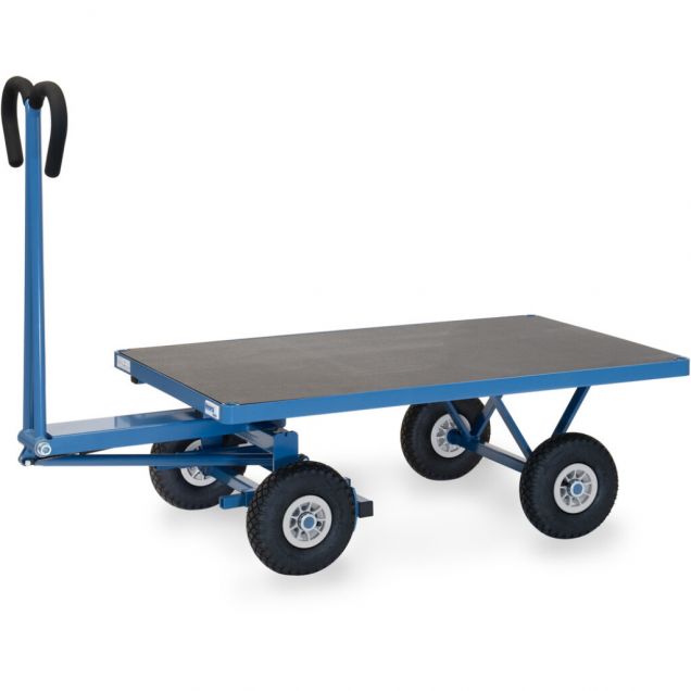 Handwagen mit Plattform 1200x800 mm 750 kg mit Luftreifen