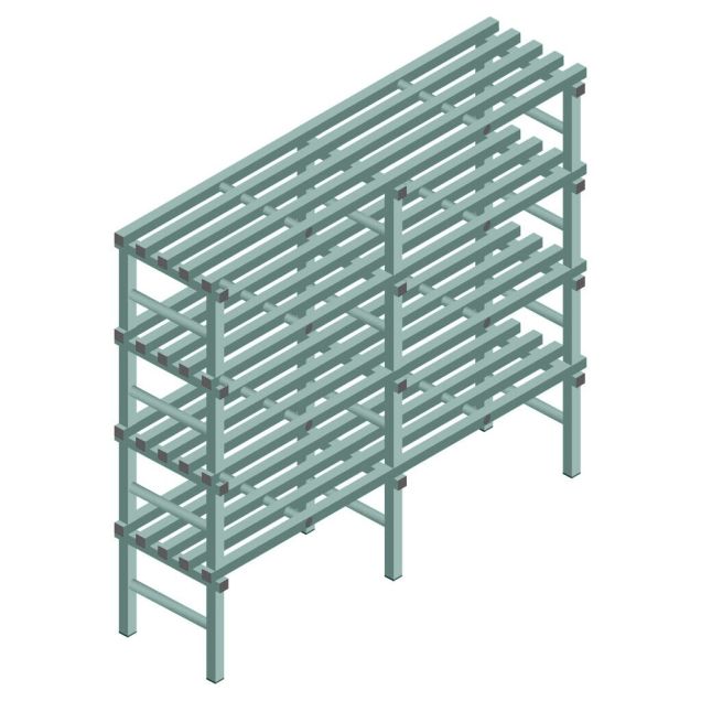 Kunststoffregal REA Euro Design 1750x1800x500 mm (HxBxT) 4 Ebenen