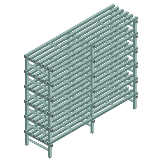 Kunststoffregal REA Euro Design 1750x2000x600 mm (HxBxT) 6 Ebenen