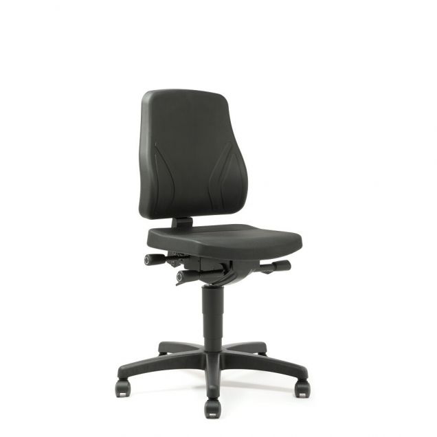 Bimos Arbeitsstuhl All-in-One mit Rollen Schwarz