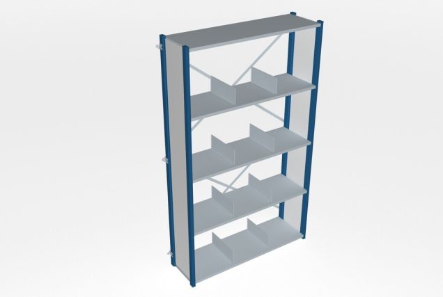 Grundregal gebrauchtes Nedcon Fachbodenregal 2000x1220x400 mm (HxBxT) 5 Ebenen