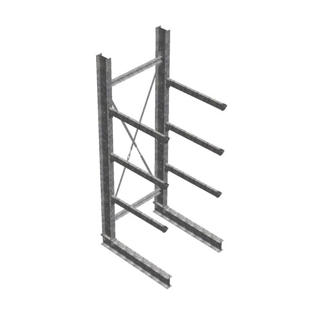 Anfangsregal CRH BR24 EZ IPE200/120403 3niv - 3500x1500x1240mm (hxbxt) Warmverzinkt