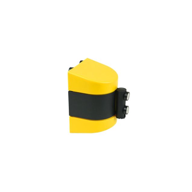 Magnetische Spule mit Absperrband gelb-schwarz 50mm 5m