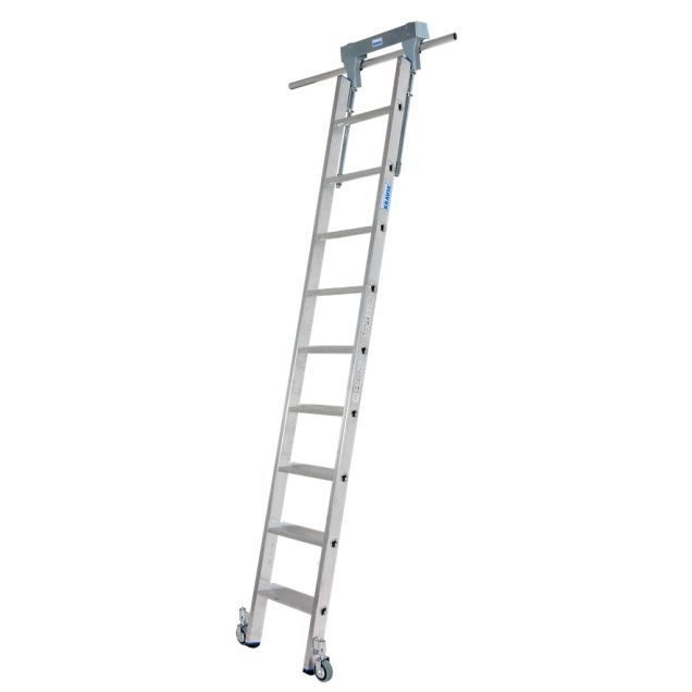 Stellingladder Krause verrijdbaar 1x9 sporten 1400mm