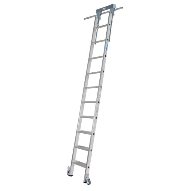 Stellingladder Krause verrijdbaar 1x10 sporten 1600mm