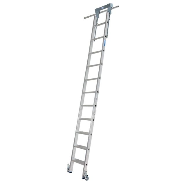Stellingladder Krause verrijdbaar 1x11 sporten 1850mm