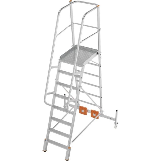 Plattformleiter Krause Vario Compact mit Stabilisator 1365mm 8 Stufen 1900mm