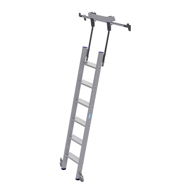 Stellingladder Krause verrijdbaar 1x6 sporten 700mm