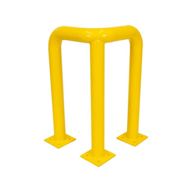 Eckschutz 490x490x750mm Ø76mm Gelb