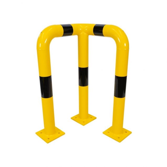 Eckschutz 490x490x750mm Ø76mm Gelb/Schwarz