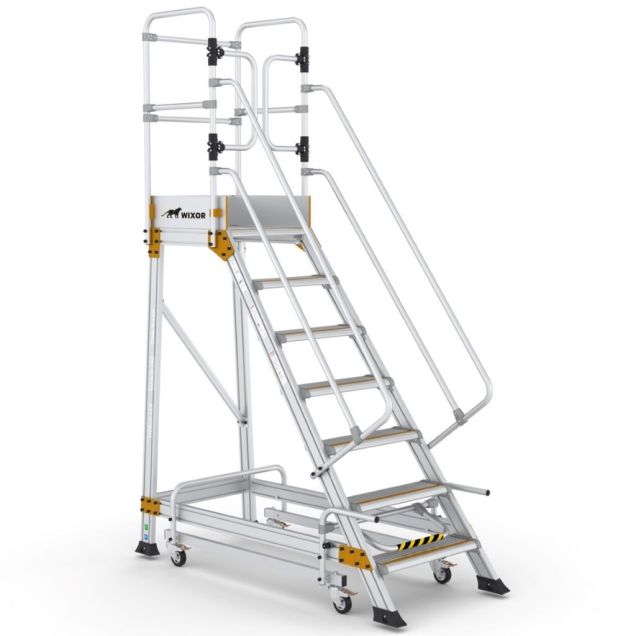 Plattformtreppe Wixor mit Handbremse 7 Stufen
