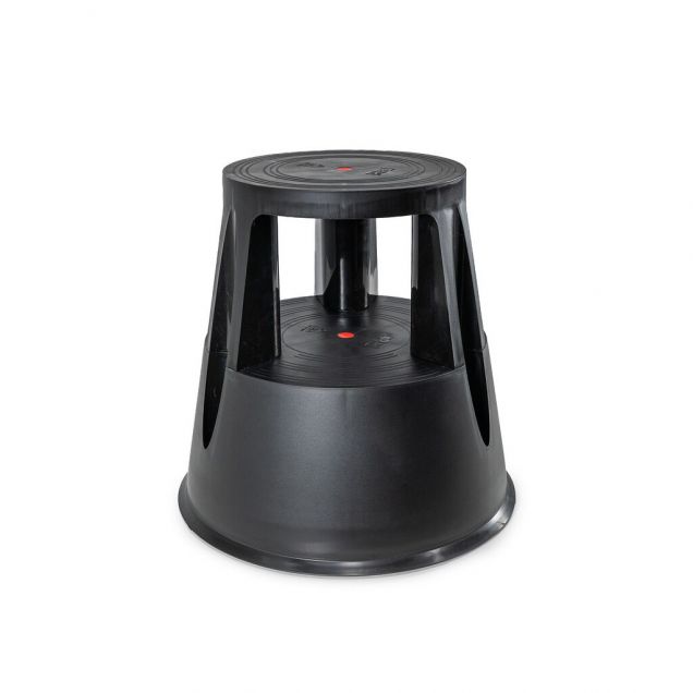 Tritthocker schwarz 410 mm (h)