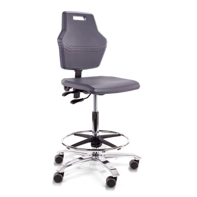 Score Arbeitsstuhl Pro 4402 mit Rollen und Fußring 59-84cm