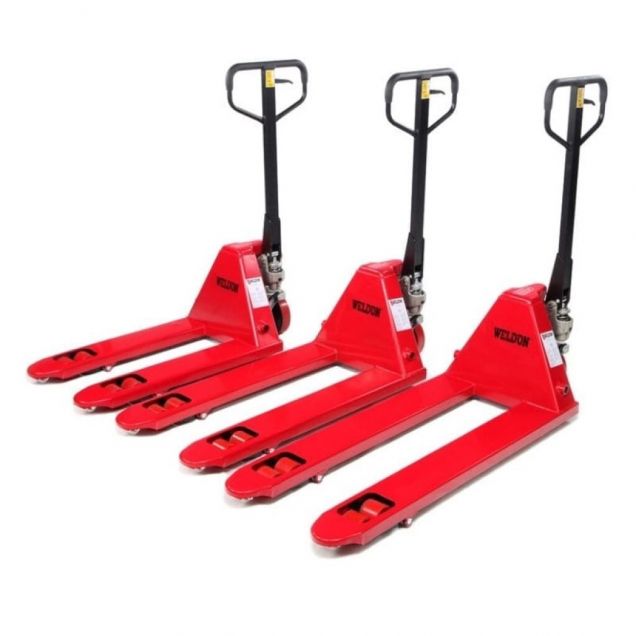 Palettenhubwagen, Hubwagen 2500 kg 1000 mm Gummiräder