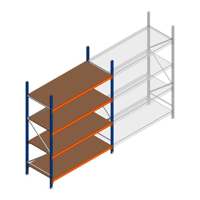 Weitspannregal Kimer 2250x1500x800 mm (hxbxt) 4 Ebenen Anfangsregal