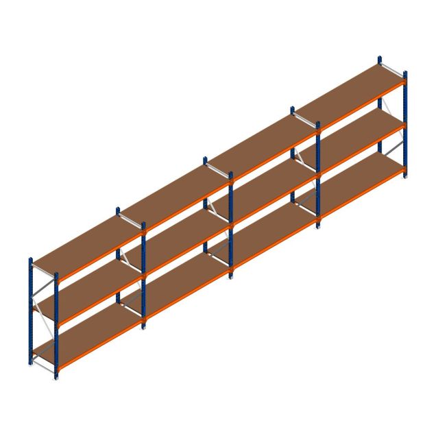 Vorteilsreihe Weitspannregal Kimer 1750x6250x600 mm (HxBxT) 3 Ebenen
