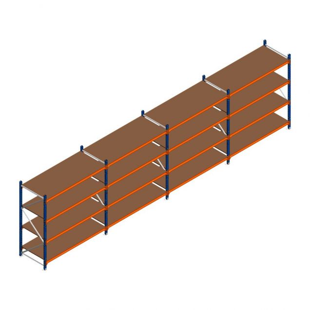 Vorteilsreihe Weitspannregal Kimer 1750x6250x800 mm (hxbxt) 4 Ebenen