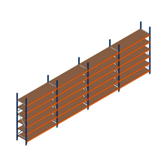 Vorteilsreihe Weitspannregal Kimer 2250x6250x600 mm (hxbxt) 6 Ebenen