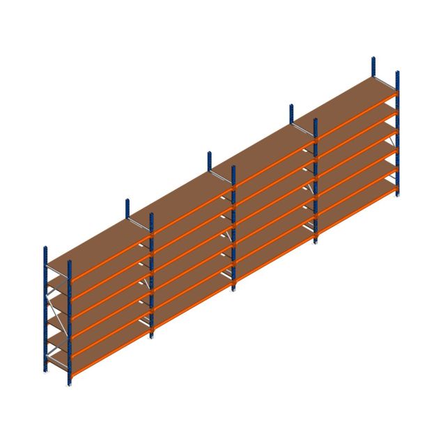 Vorteilsreihe Weitspannregal Kimer 2250x6250x600 mm (HxBxT) 6 Ebenen