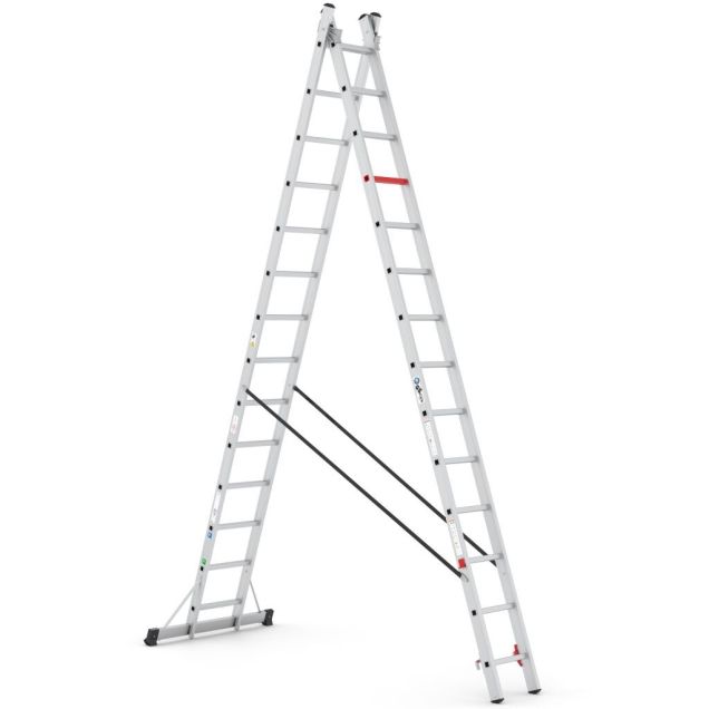 Reformleiter Wixor 2x14 Sprossen