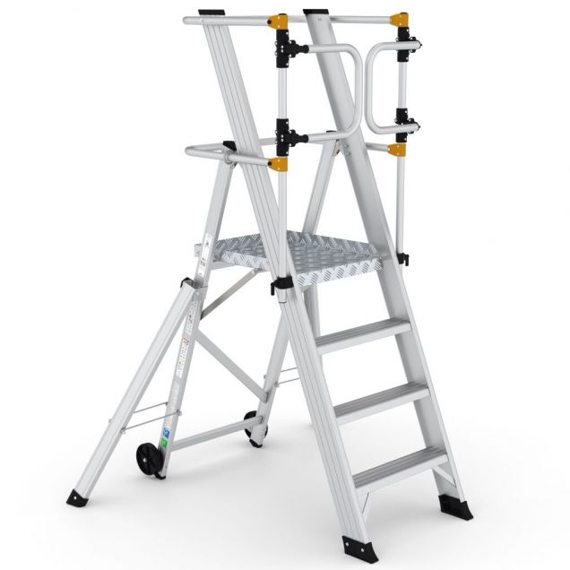Lagertrappe Wixor klappbar extra sicher 4 Stufen