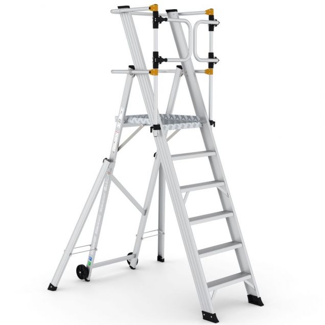 Lagerleiter Wixor klappbar extra sicher 6 Stufen