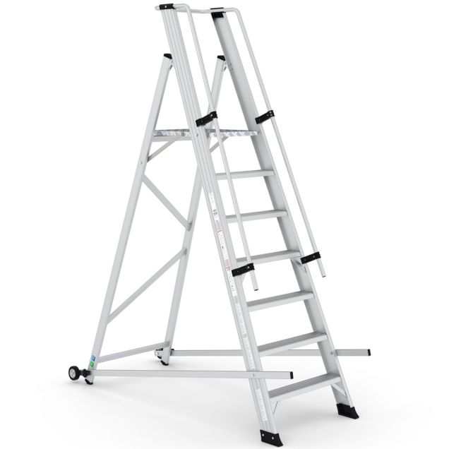 Klappbare Lagertreppe Wixor 7 Stufen