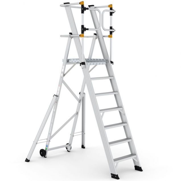 Lagerleiter Wixor klappbar extra sicher 7 Stufen