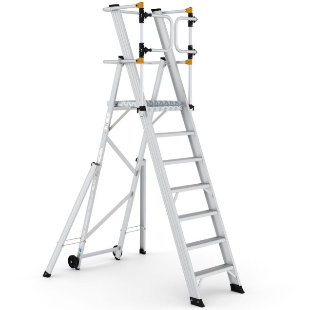 Lagerleiter Wixor klappbar extra sicher 7 Stufen