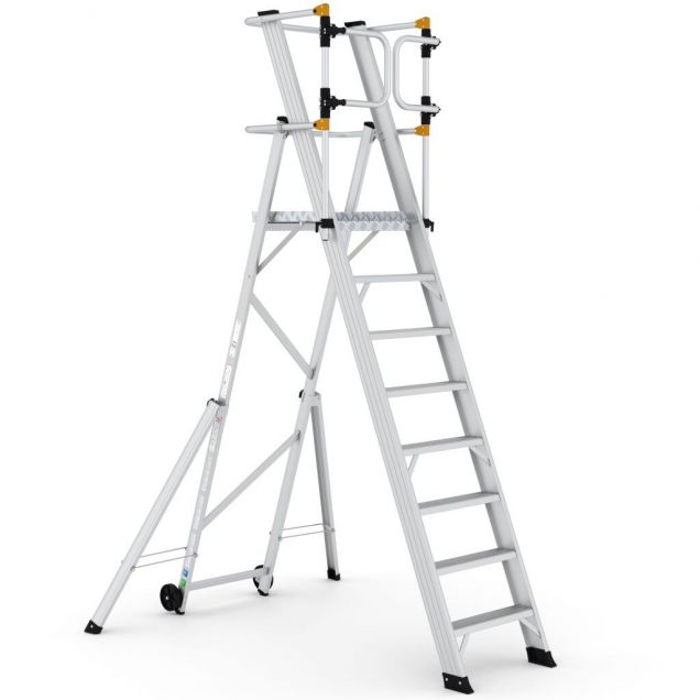 Lagertreppe Wixor klappbar extra sicher 8 Stufen