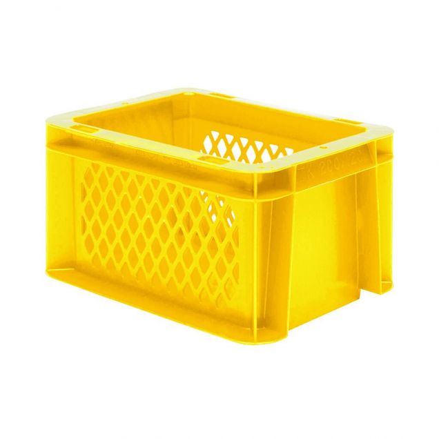 Stapelbare Transportkiste TK1 200x100x120 mm (lxbxh) gelb