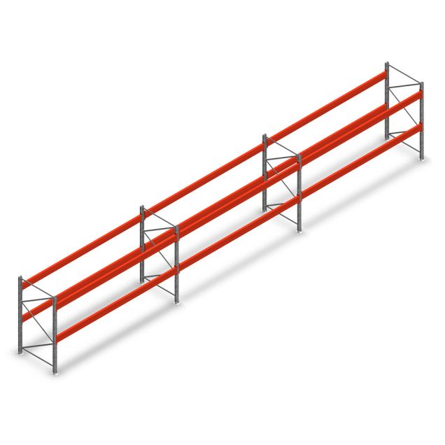 Vorteilsreihe Palettenregal AR T2 2000x11120x1100mm (HxBxT) 2 Ebenen 2252kg/Eb.