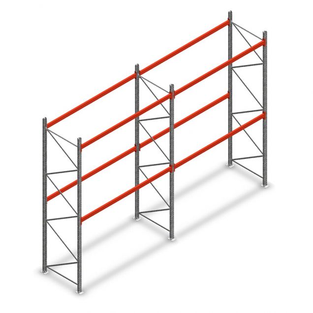 Kombiangebot Palettenregal AR T2 4000x5640x1100 mm (hxbxt) 2 Ebenen 3636kg/Eb.