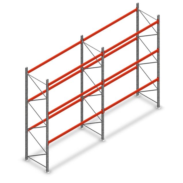 Kombiangebot Palettenregal AR T2 4000x5640x1100 mm (HxBxT) 3 Ebenen 3636kg/Eb.