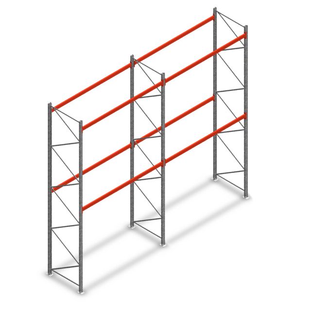 Kombiangebot Palettenregal AR T2 4500x5640x1100 mm (HxBxT) 2 Ebenen 2844kg/Eb.