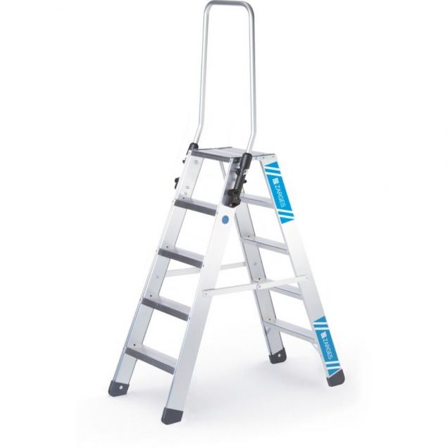 Industrietreppe Zarges Seventec B doppelt - 2x5 Stufen 1100 mm